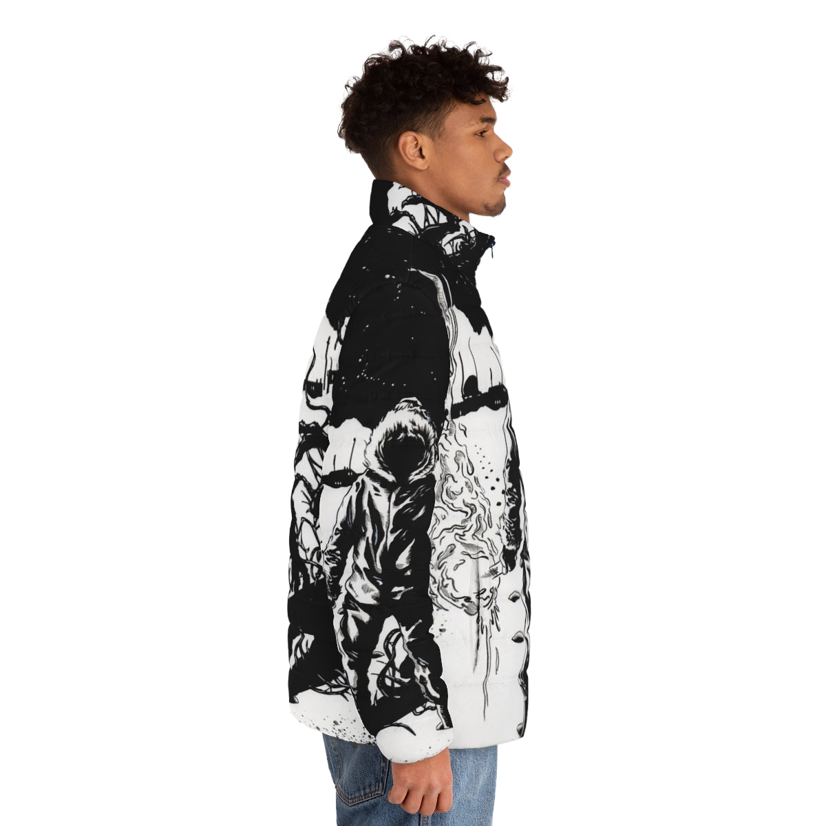 The Thing Puffer Jacket - Horror Inspired Outerwear - men side right