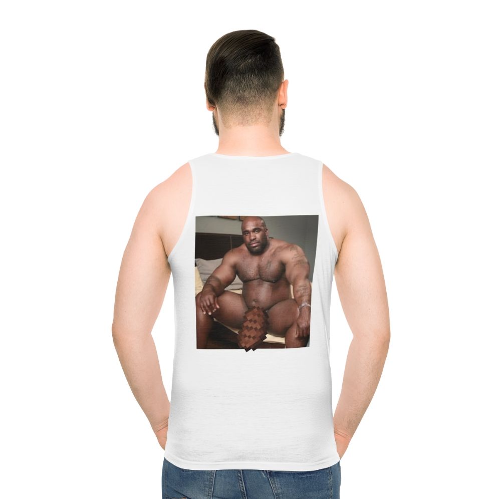 Unisex funny black guy meme tank top - men back