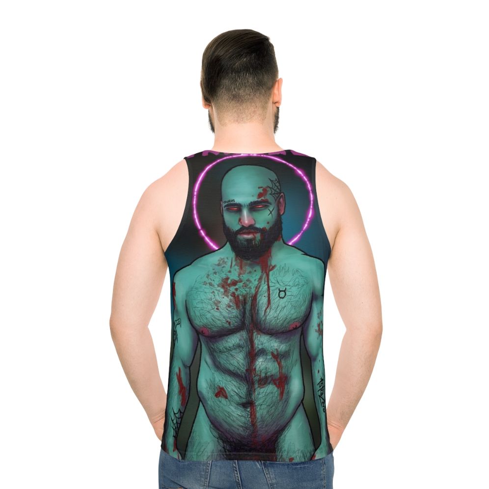 Astra Zero unisex muscle tank top - men back