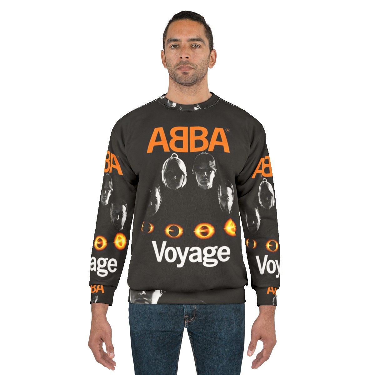 Abba sweatshirt featuring Mamma Mia 70s disco and groovy music - men