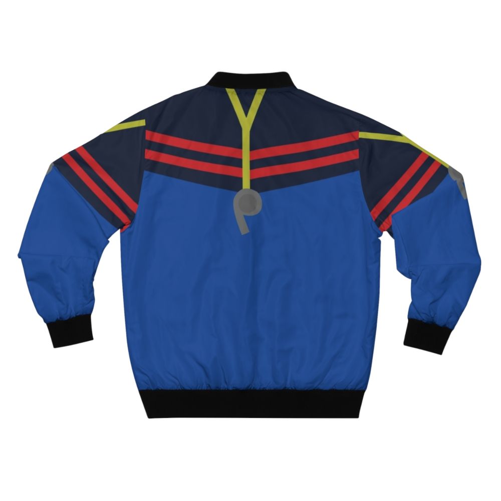 Ted Lasso Futbol Bomber Jacket with AFC Richmond Logo - Back