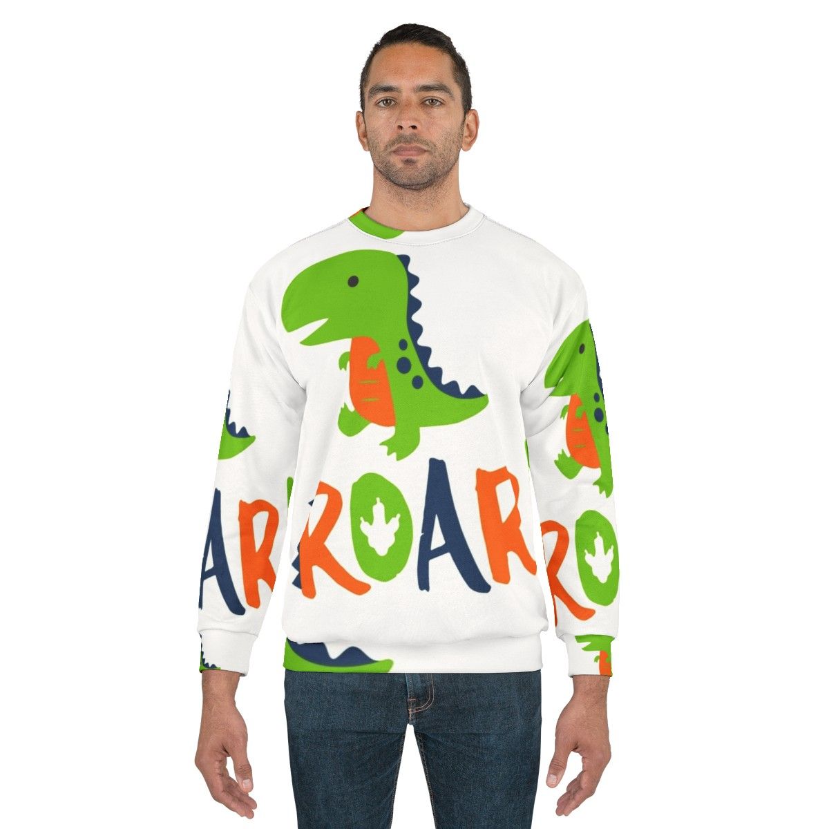 Dinosaur Rawr Roar Graphic Sweatshirt - men