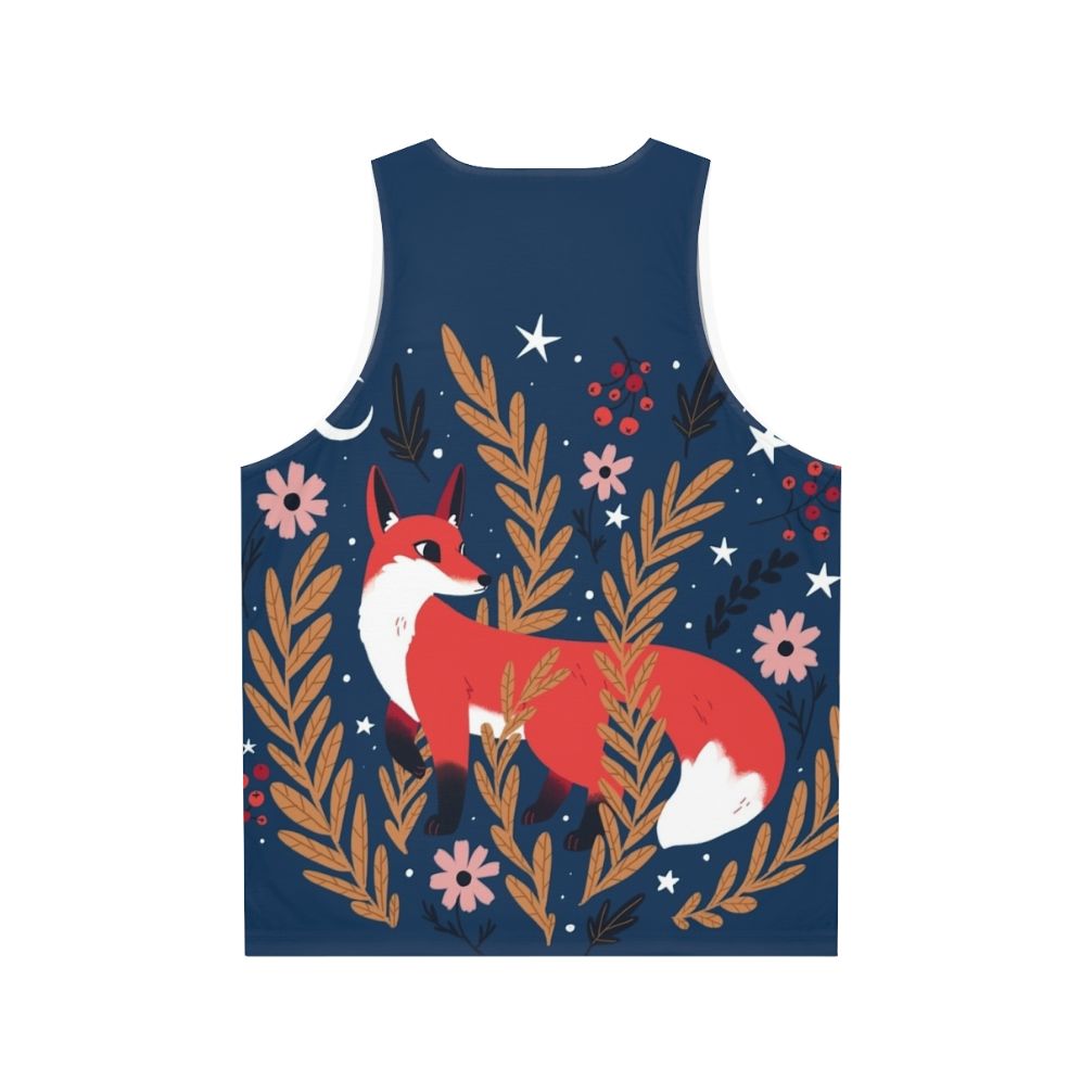 Cozy Winter Woodland Unisex Tank Top - Back