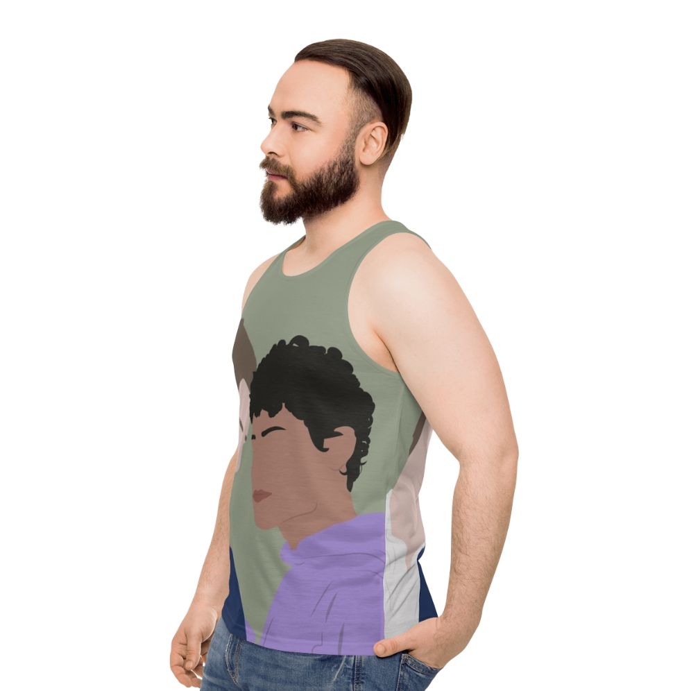 Young Royals Season 2 Unisex Tank Top with Prince Wilhelm and Simon - men side