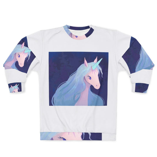 The Last Unicorn Fantasy Unicorn Illustration Sweatshirt