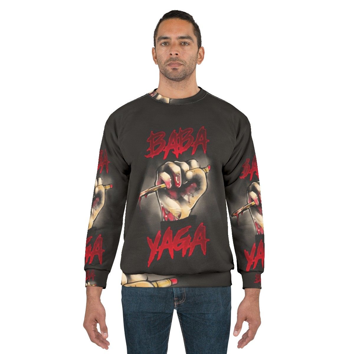 Baba Yaga Sweatshirt with Keanu Reeves Inspired by John Wick - men