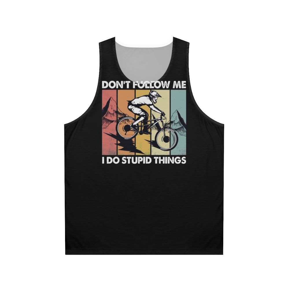 Downhill mountain biking unisex tank top