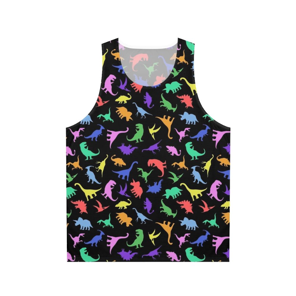 Dinosaur pattern unisex tank top