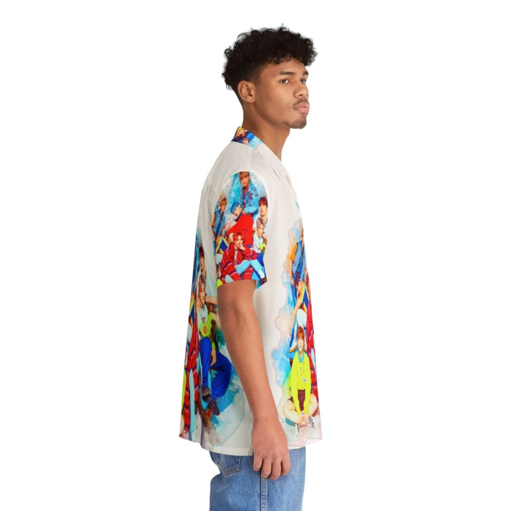 Ateez Hawaiian shirt with vibrant pattern - People Pight