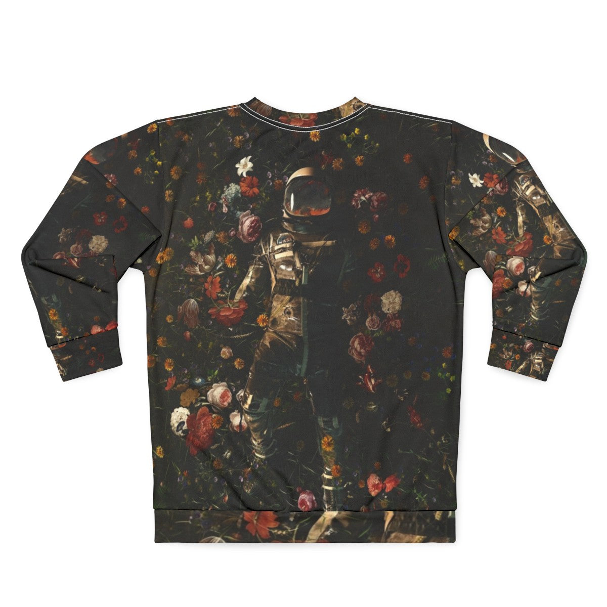 Garden Delights Cosmic Floral Sweatshirt - Back