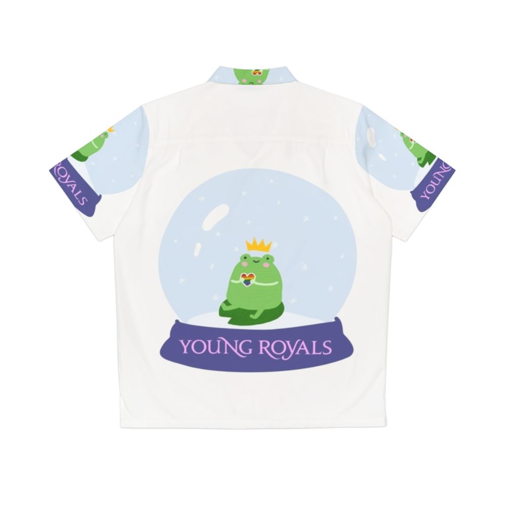 Young Royals Wilhelm & Simon Snow Globe Hawaiian Shirt - Back