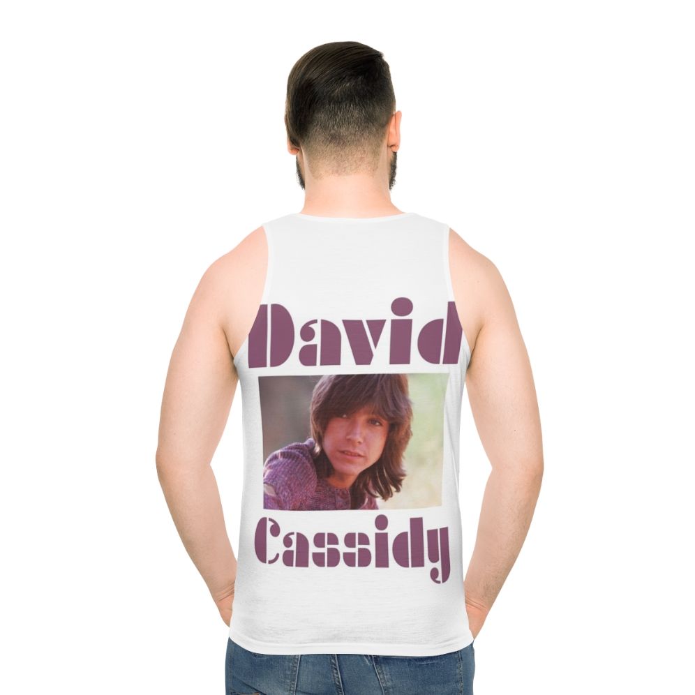 David Cassidy Partridge Family Unisex Tank Top - men back