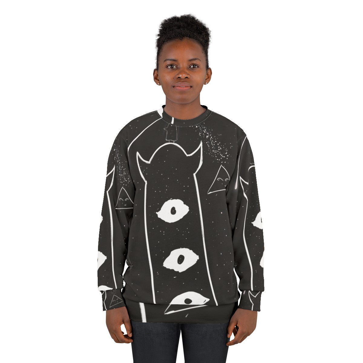 Punpun Onodera Manga Inspired Black and White Sweatshirt - women