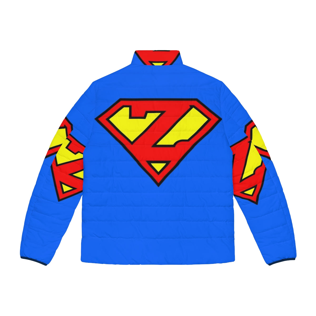 Superhero puffer jacket with letter Z design - Back