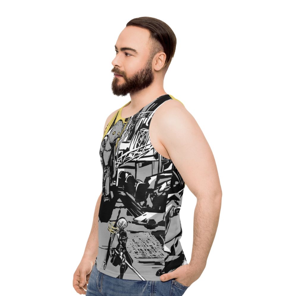 Nier Automata 2B and 9S Unisex Tank Top - men side