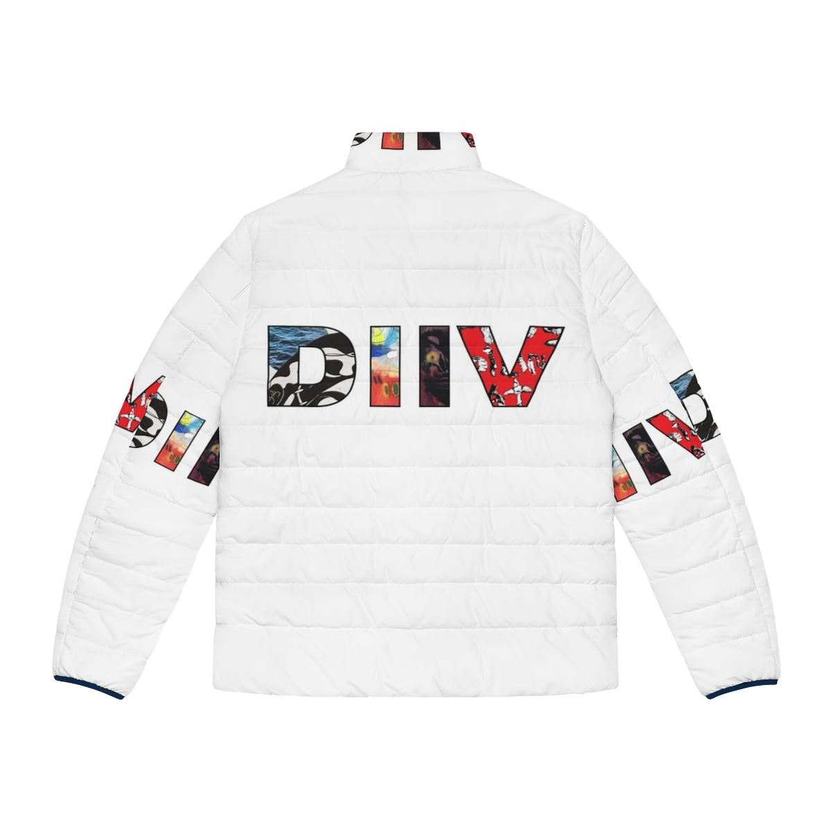 Diiv puffer jacket in a cozy, dream pop-inspired design - Back