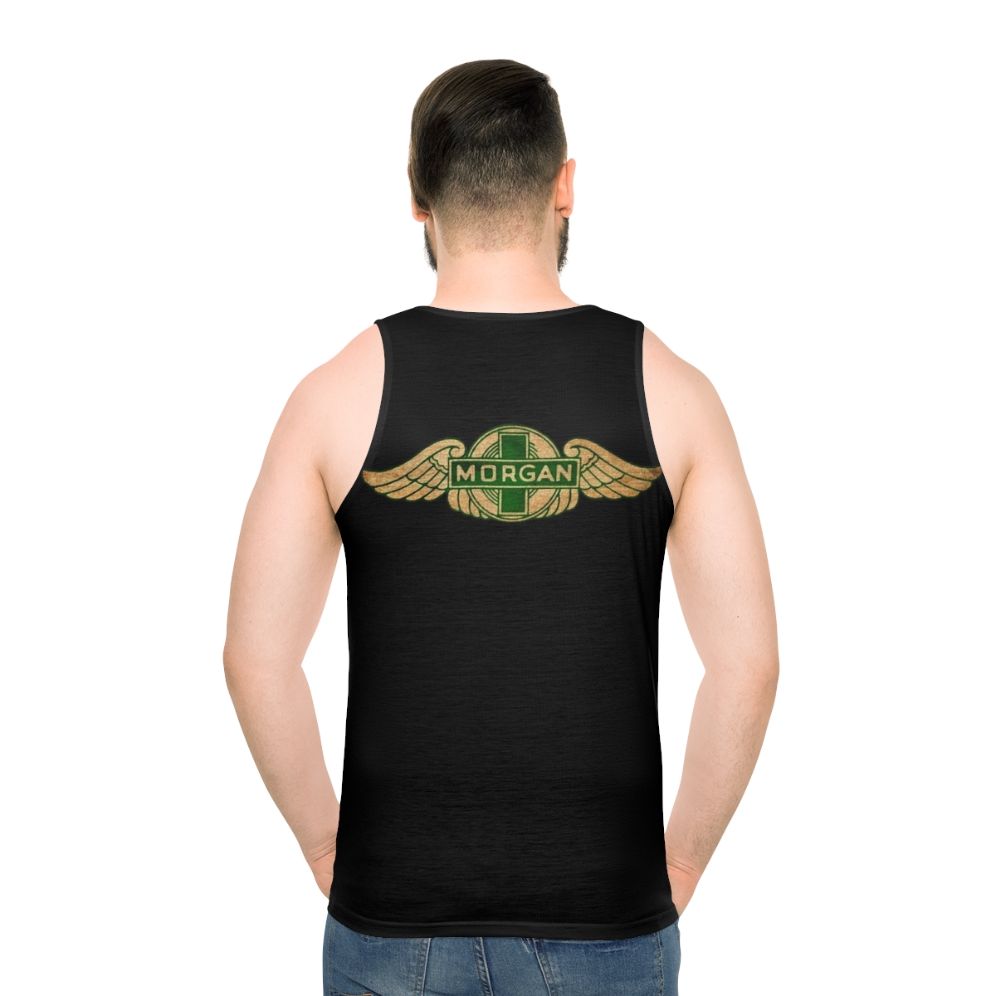 Vintage UK Cars Unisex Tank Top - men back