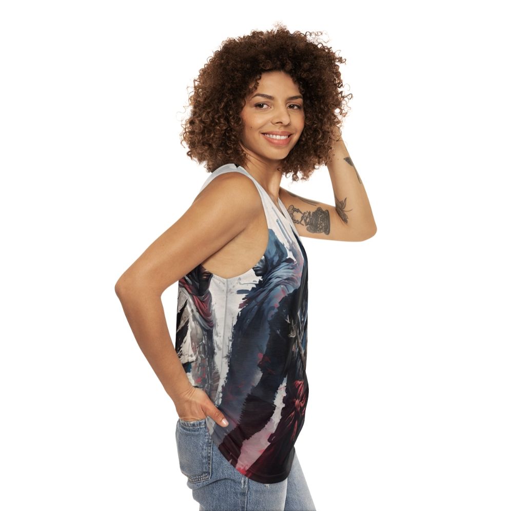 Assassins Creed Video Game Unisex Tank Top - women side