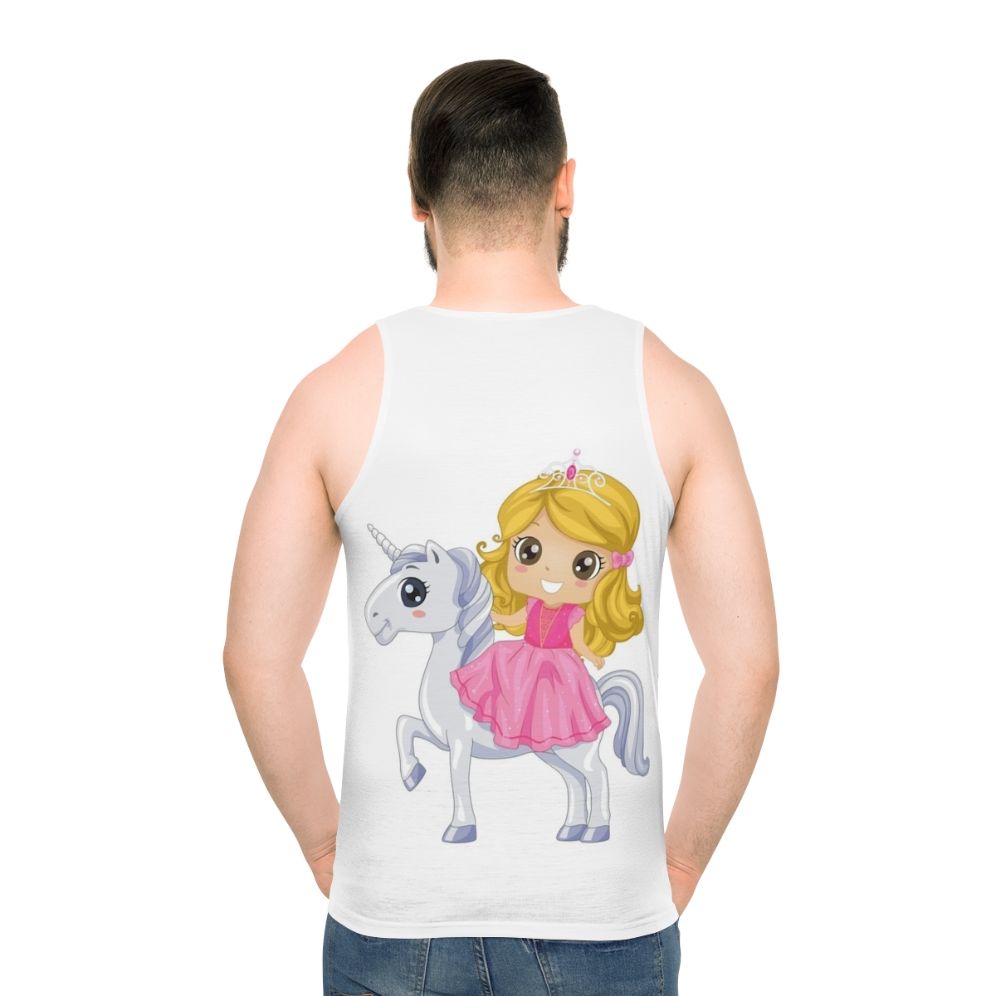 Legendary Mystic Dragon and Fantasy Animals Unisex Tank Top - men back