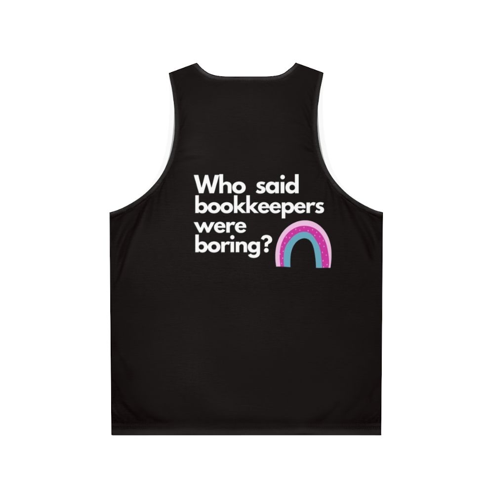 Proud Bookkeeper Unisex Tank Top - Back