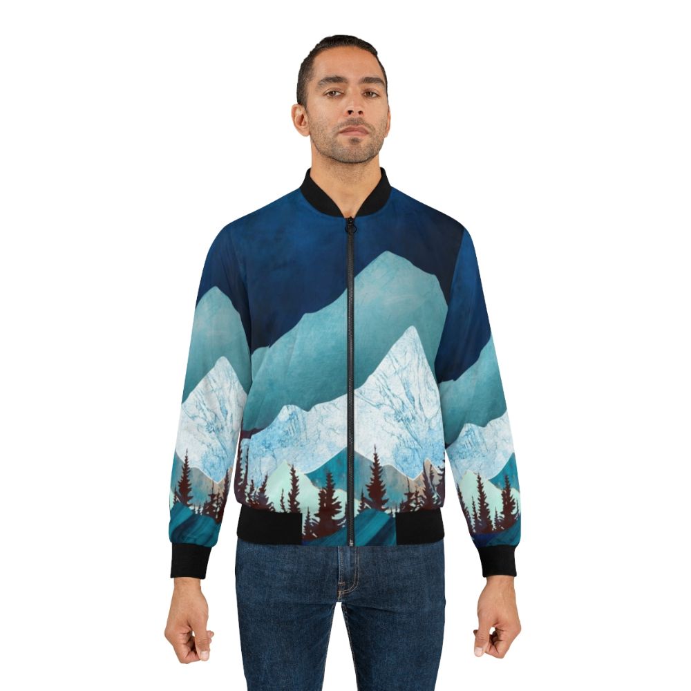 Moon Bay Bomber Jacket with nature-inspired abstract design - Lifestyle