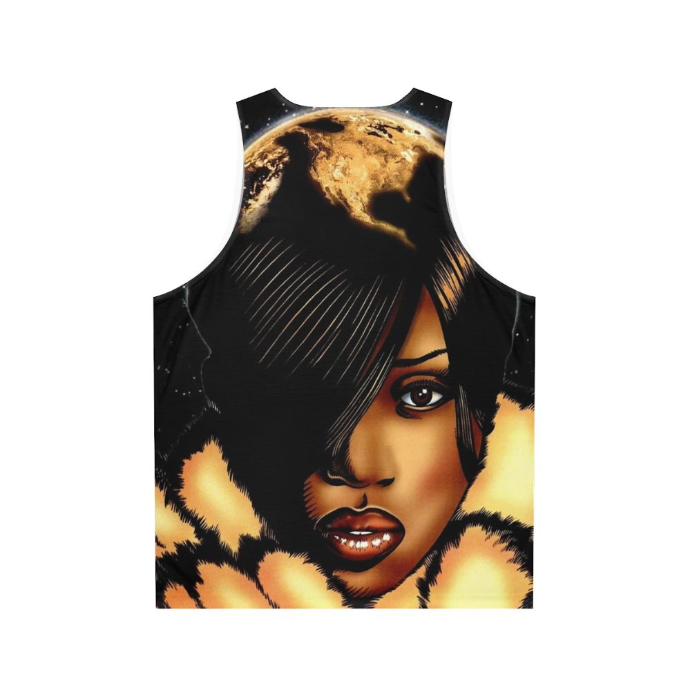 Missy Elliott 90s R&B Unisex Tank Top - Back