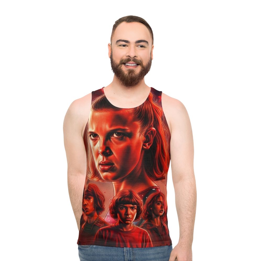 Eleven Unisex Tank Top with Stranger Things Inspired Design - men