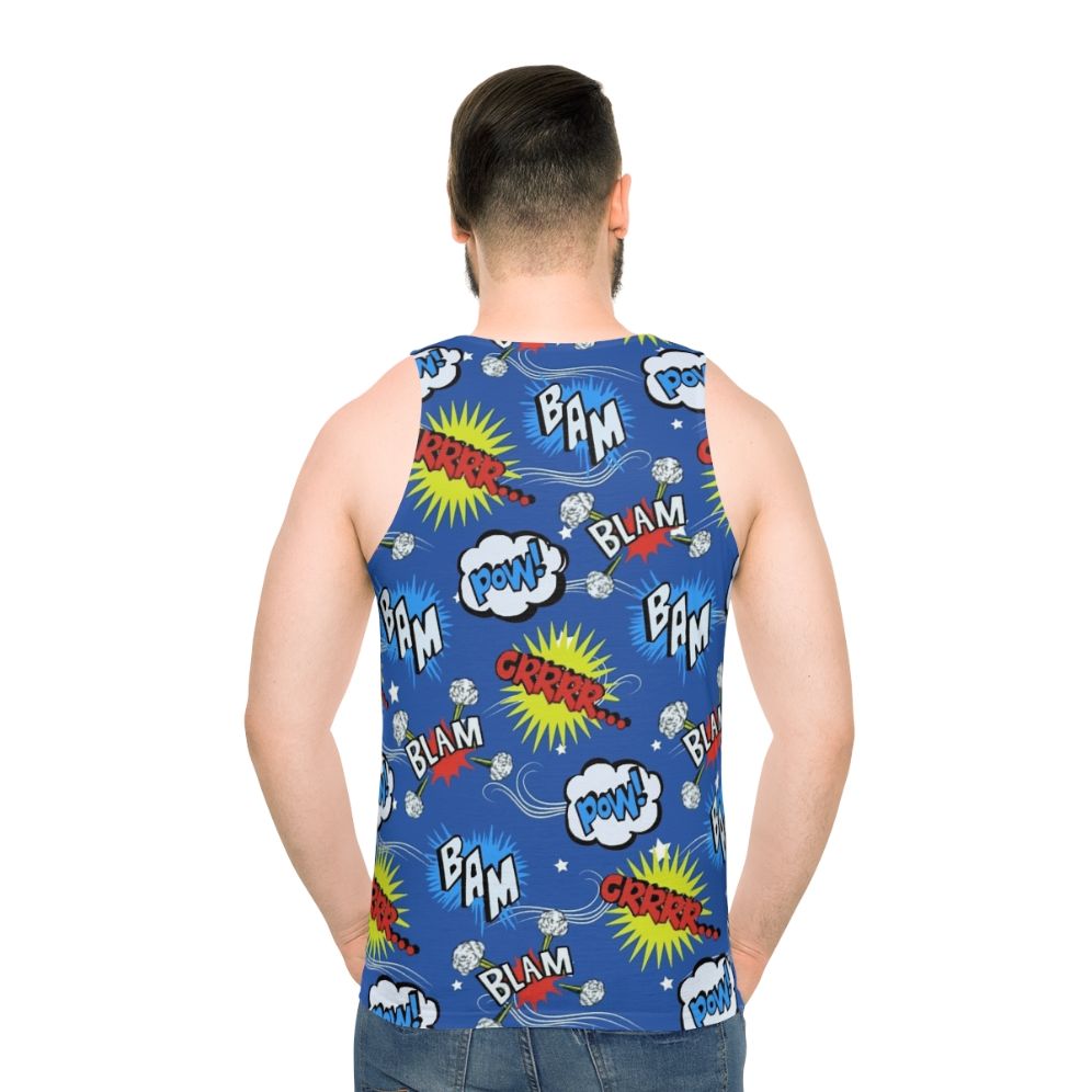 Villanelle Pajama Design Unisex Tank Top - men back