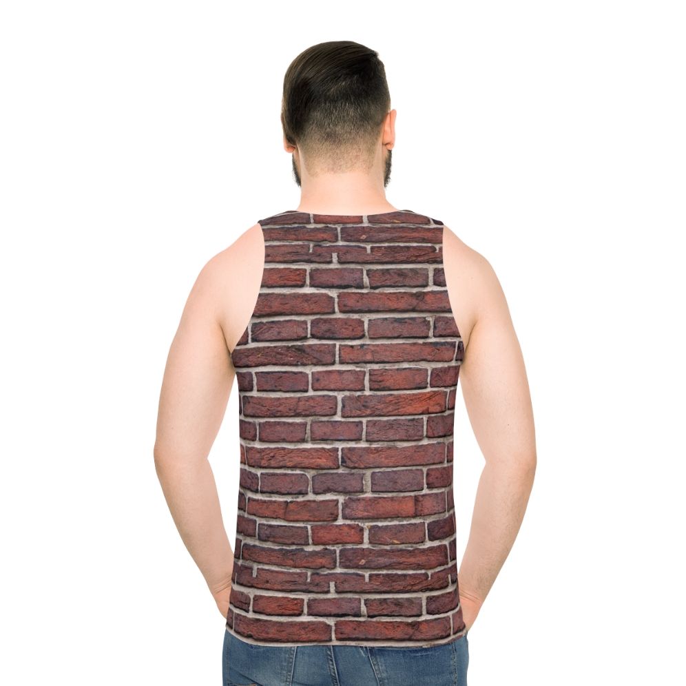 Brick wall unisex tank top - men back