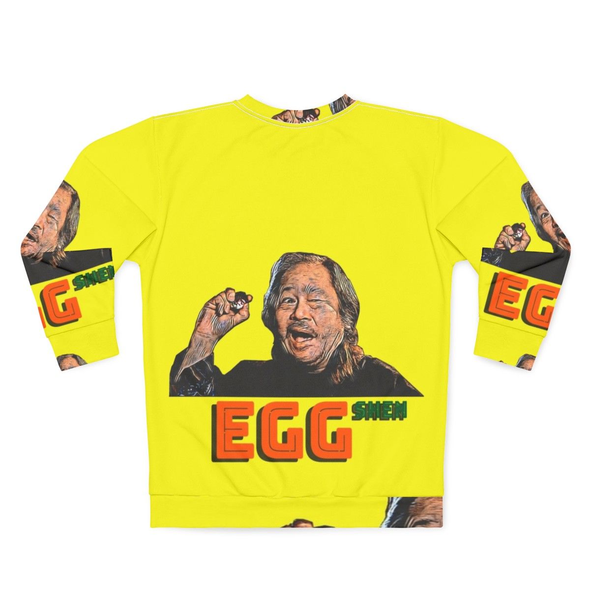 Egg Shen from the '80s cult classic 'Big Trouble in Little China' on a sweatshirt - Back