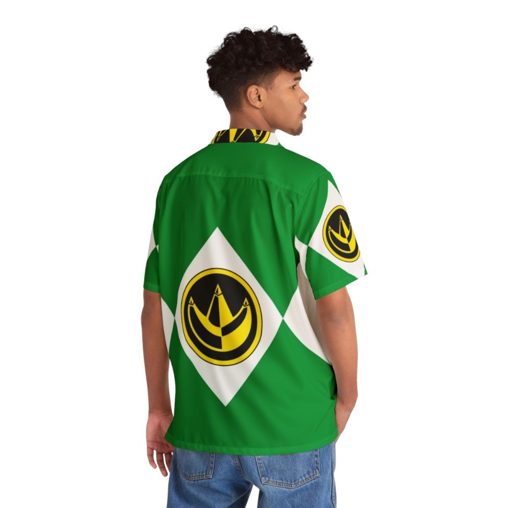 Mighty Morphin Green Power Ranger Coin Hawaiian Shirt - People Back