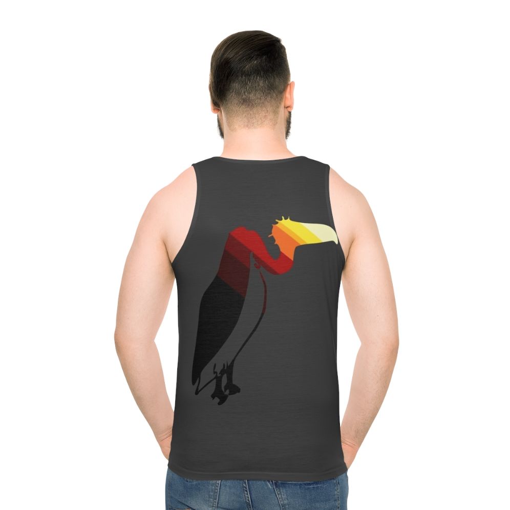 Legendary vulture graphic tank top - men back