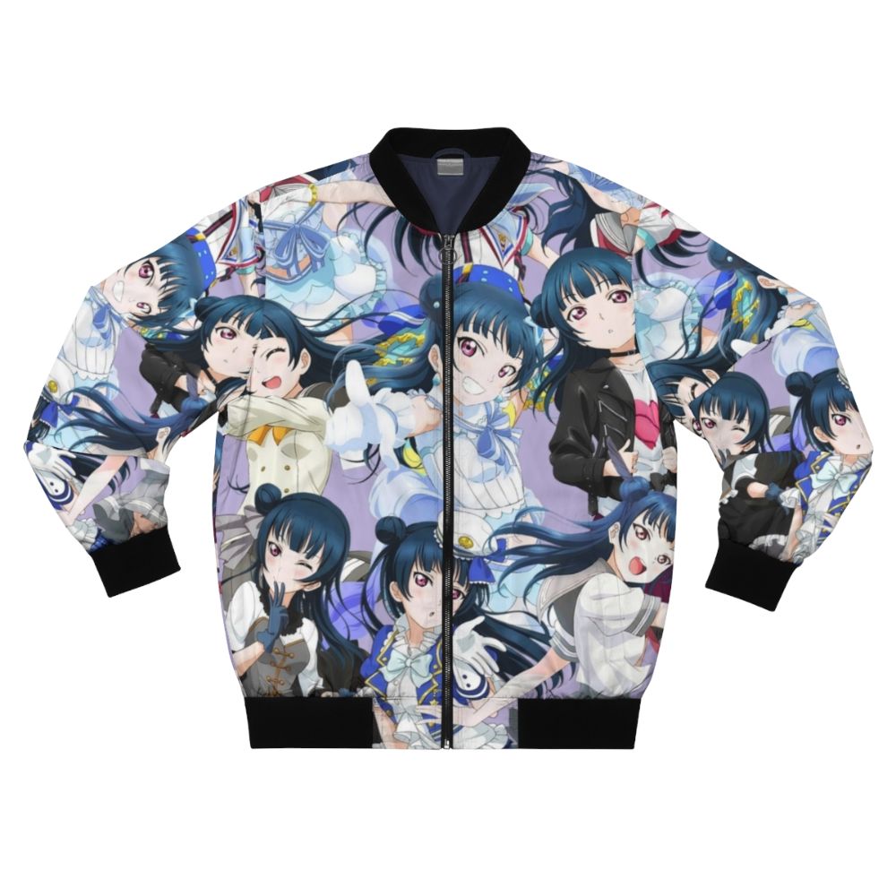 Yohane Tsushima Love Live Sunshine Bomber Jacket with anime character design