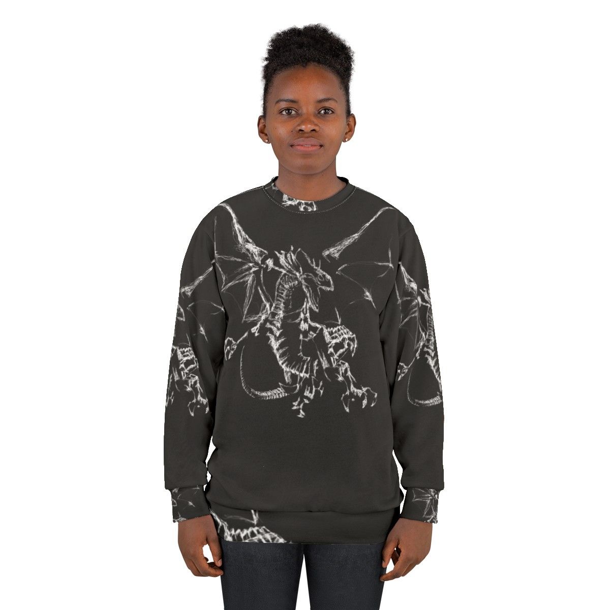 Mystic Lightning Dragon Sweatshirt - Legendary Animal Spirit - women