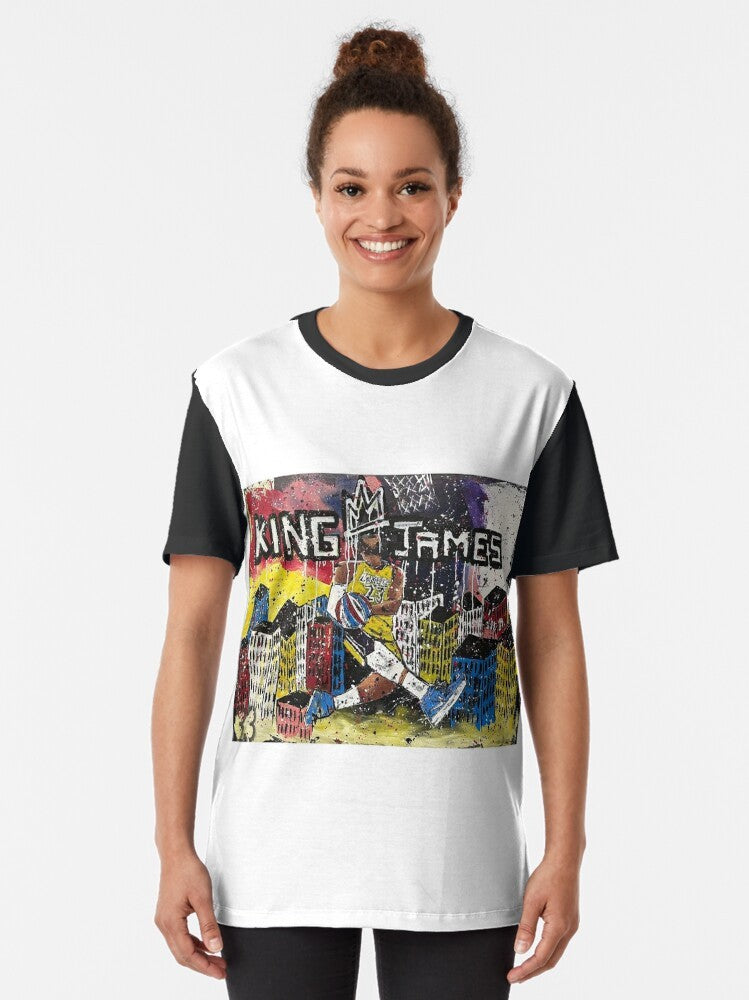 LeBron James Graphic Lakers NBA T-Shirt - Women