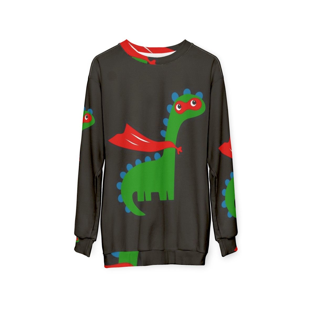 Dinosaur Superhero Sweatshirt for Kids - hanging