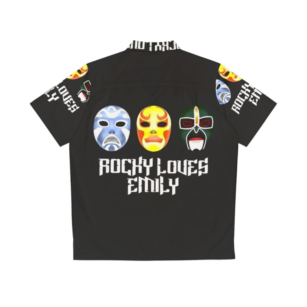 3 Ninjas Rocky Loves Emily Themed Hawaiian Shirt - Back