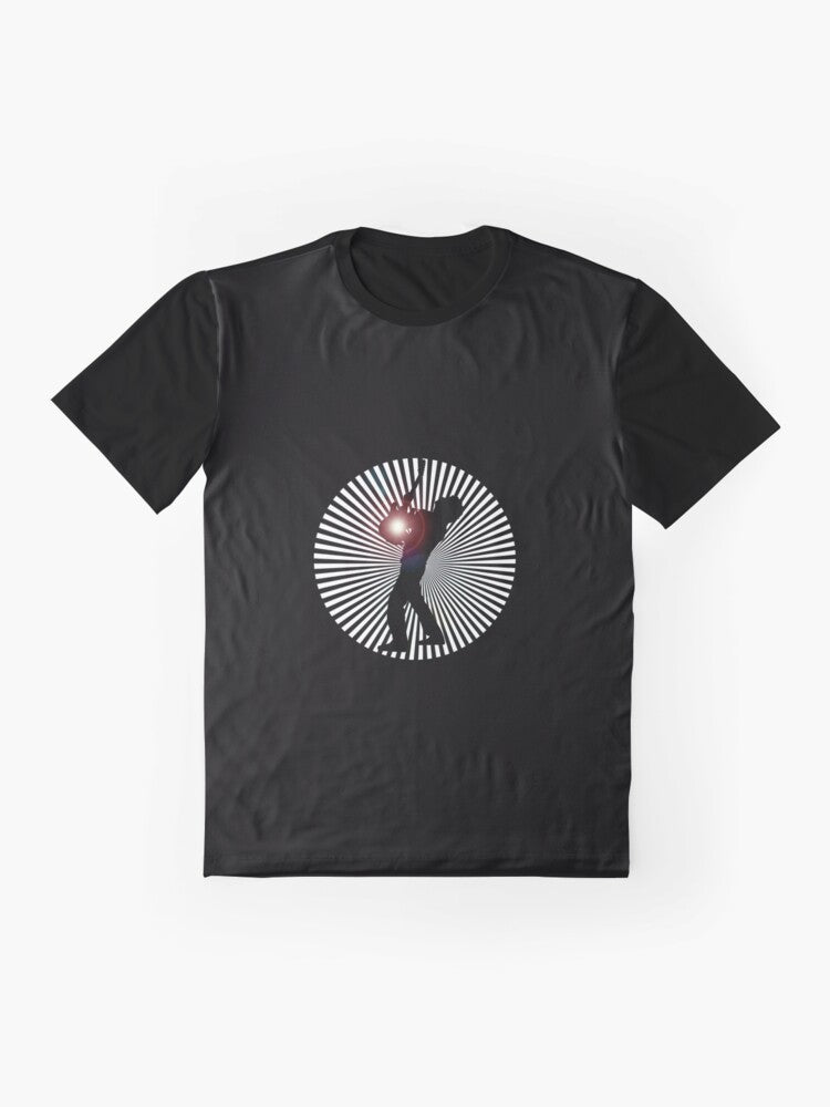 Gustavo Cerati tribute graphic t-shirt, featuring the Argentinian musician and his iconic band Soda Stereo - Flat lay