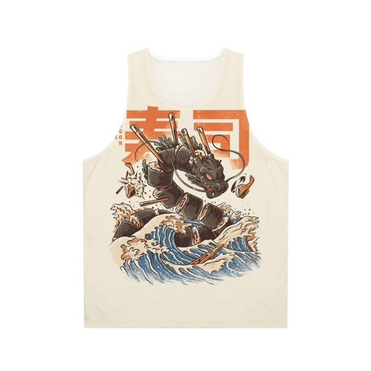 Sushi dragon unisex tank top