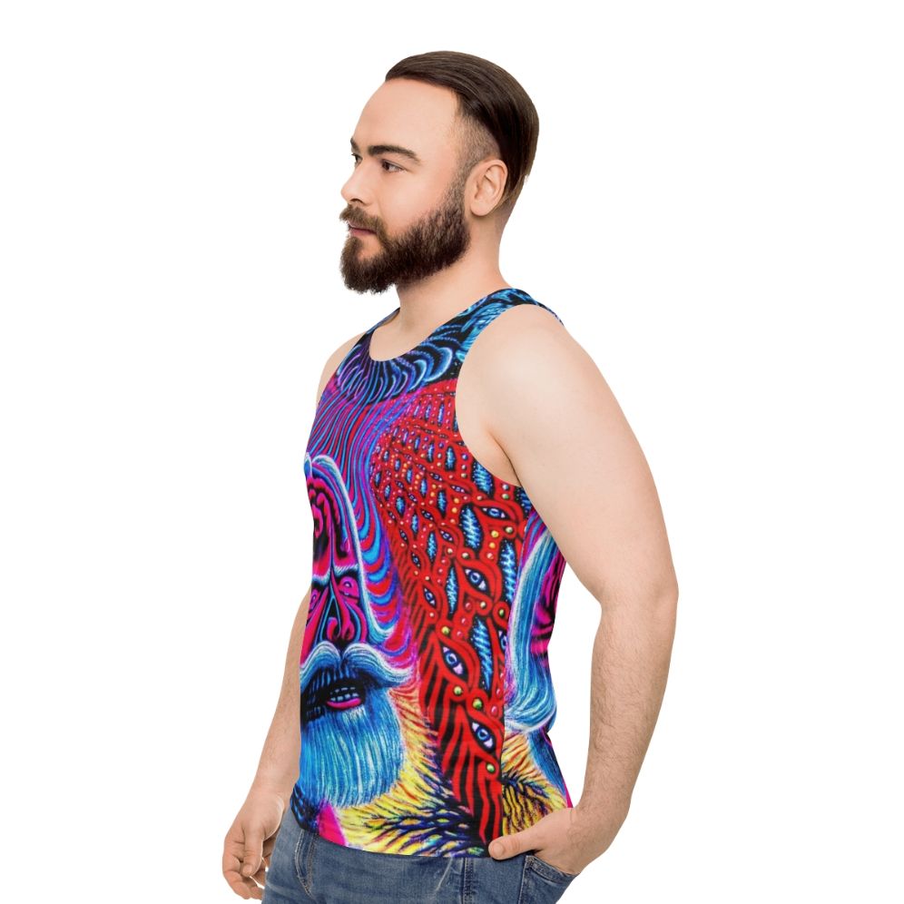 Psychedelic Rock Unisex Tank Top - men side