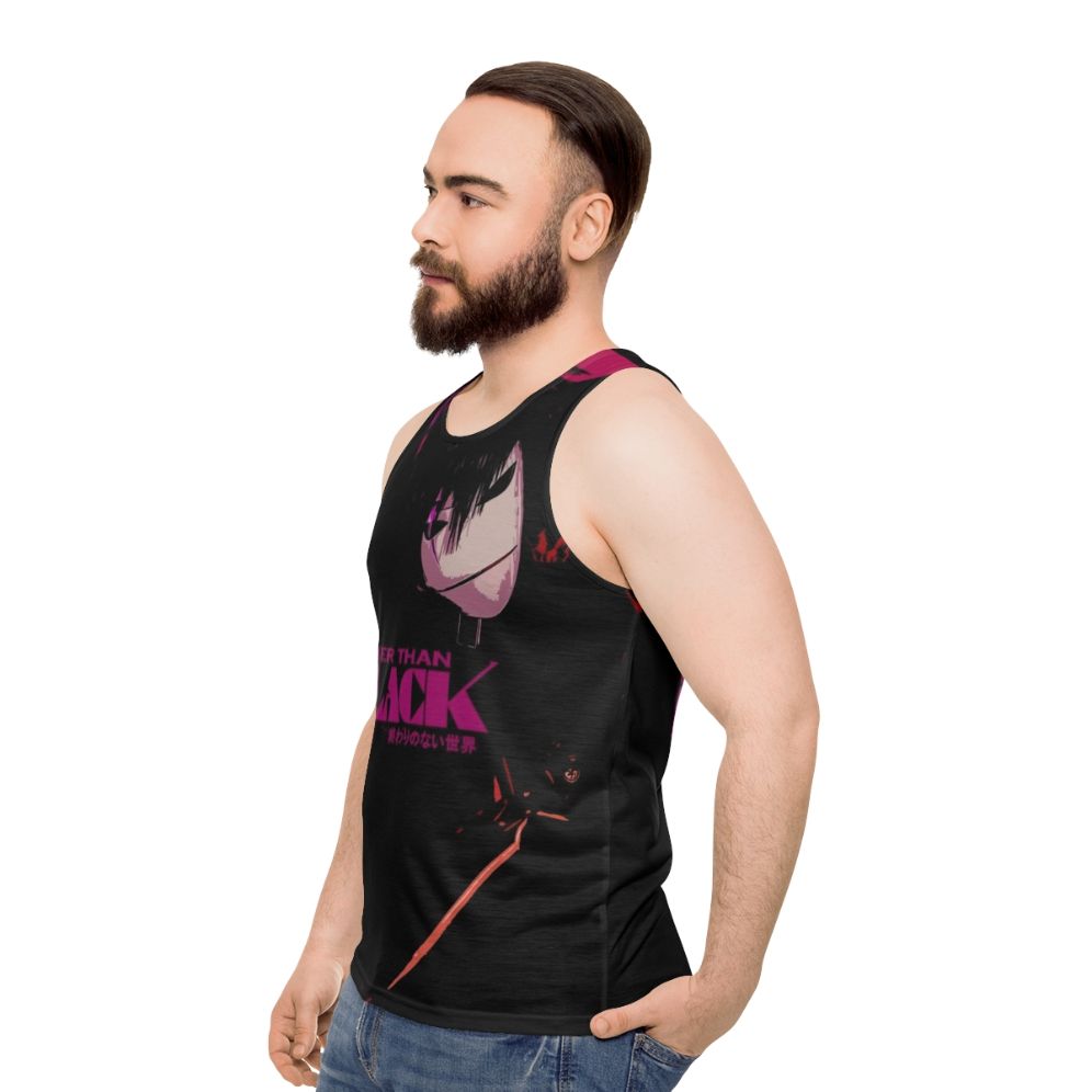 Darker Than Black Black Reaper Unisex Tank Top - men side