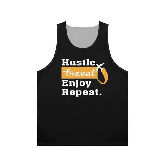 Unisex Hustle Travel Enjoy Repeat Tank Top