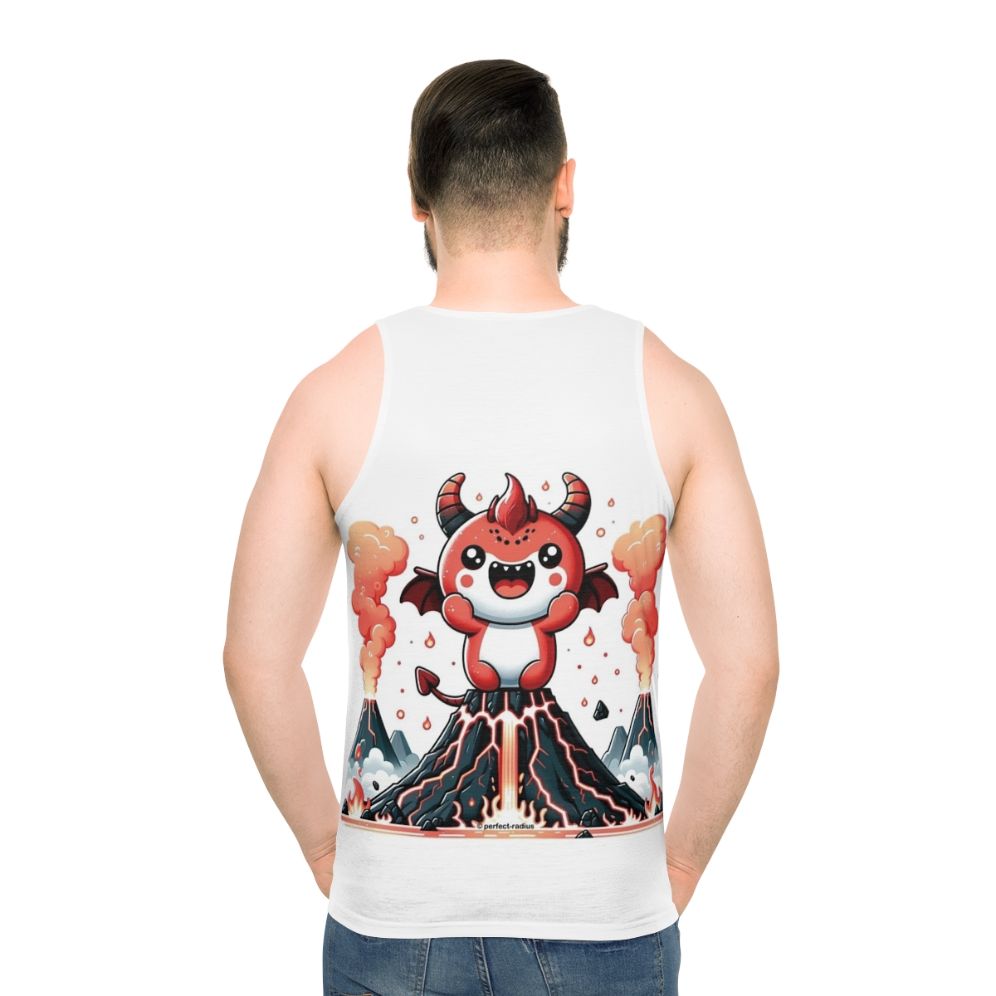 Legendary demon animals fantasy unisex tank top - men back