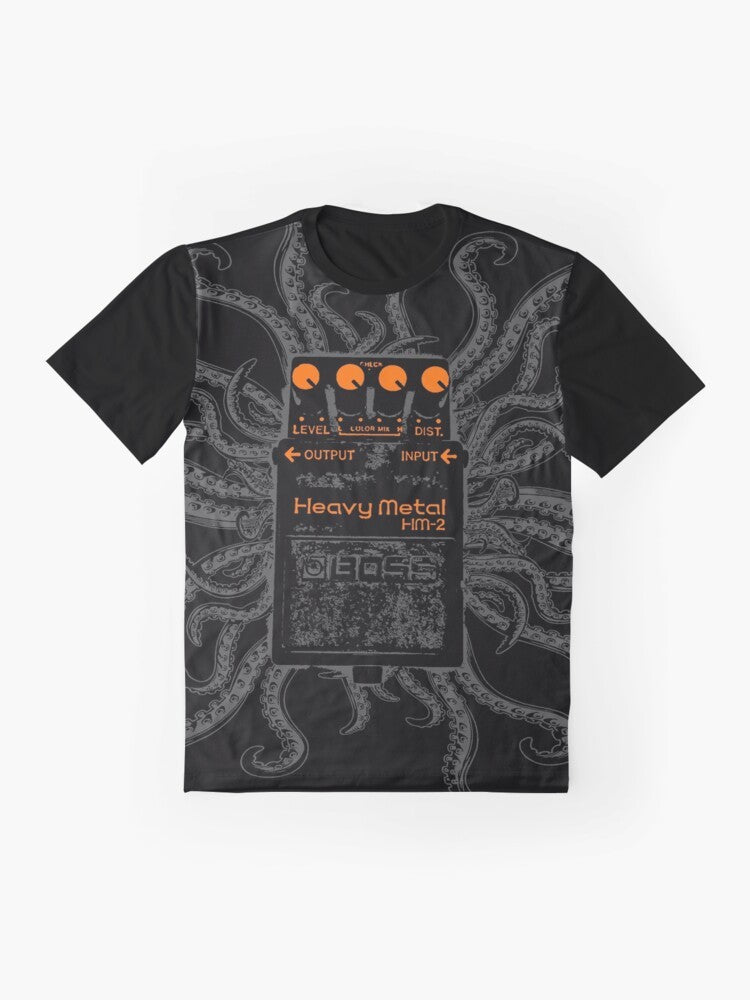 HM2 Graphic T-Shirt featuring a guitar and distortion effect - Flat lay