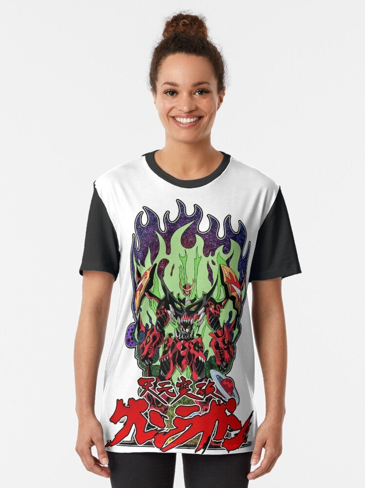 Tengen Toppa Gurren Lagann anime graphic design t-shirt - Women