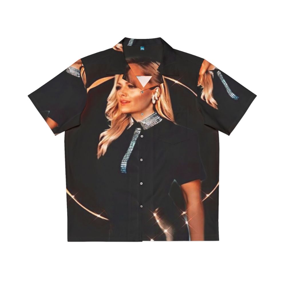 Helene Fischer Hawaiian Shirt with Tropical and Pop Music Aesthetics