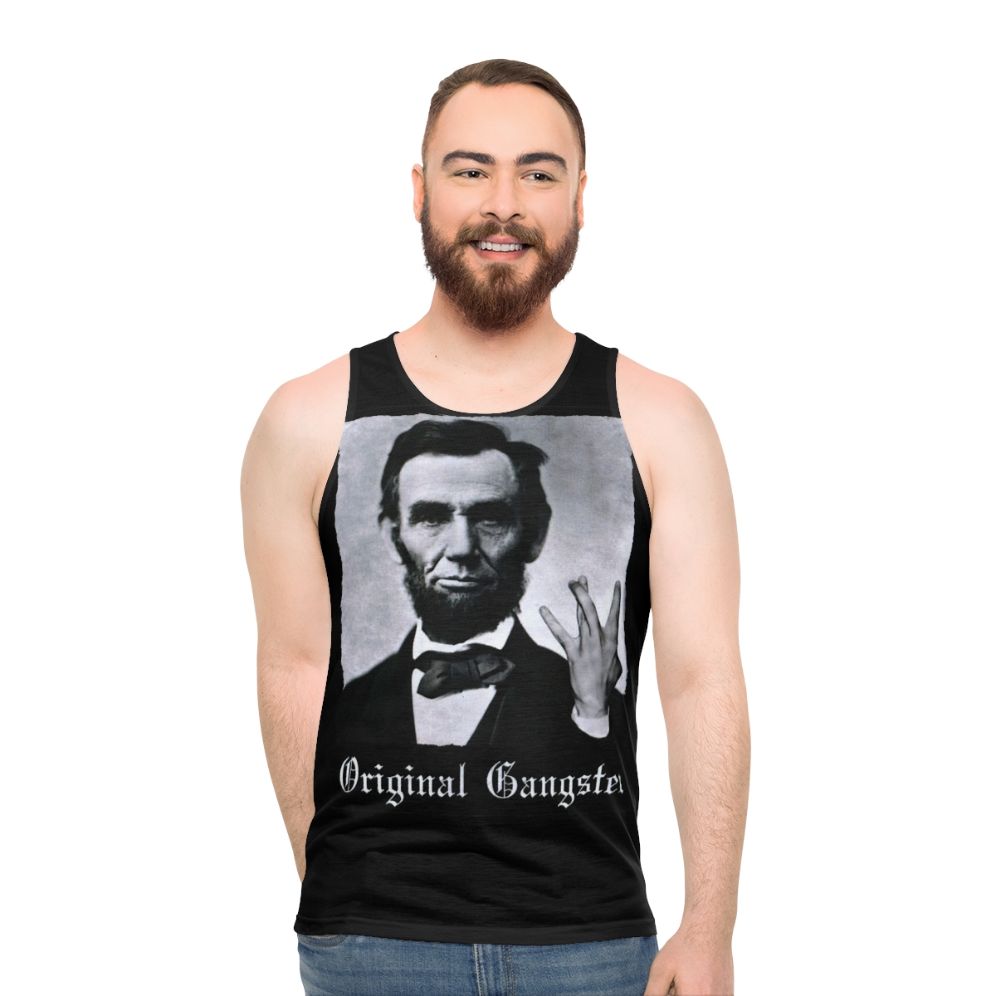 Abraham Lincoln Original Gangster Unisex Tank Top - men