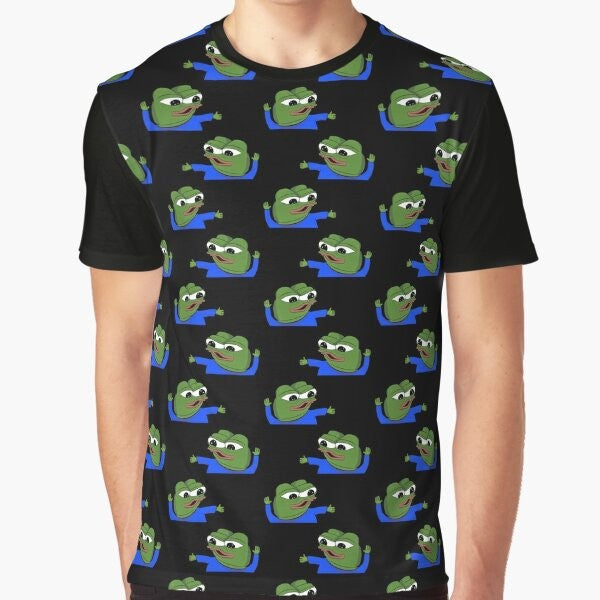 Pepo the Frog Dancing Graphic T-Shirt