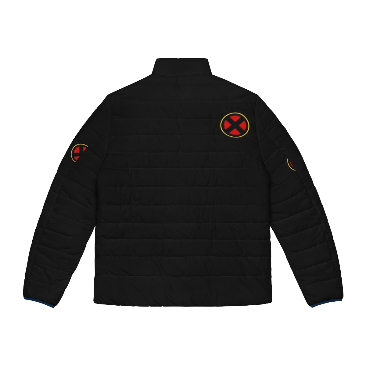 Mutant Puffer Jacket showcasing X-Men inspired design - Back