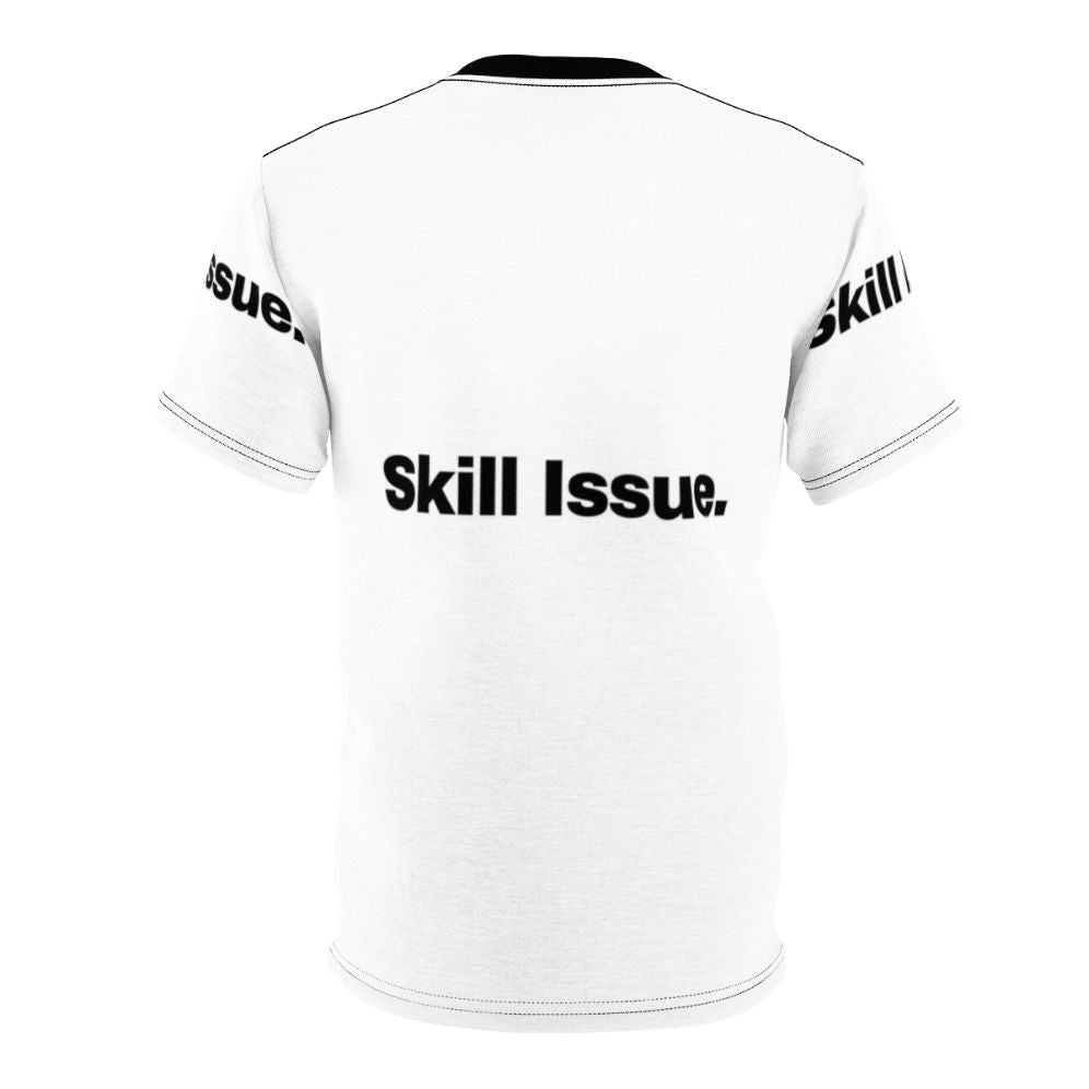 Funny gaming t-shirt for casual gamers with "Skill Issue" text - Back